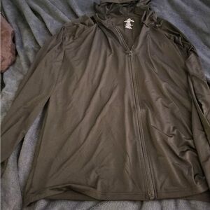 Light weight dryfit black full zip hoodie xxl